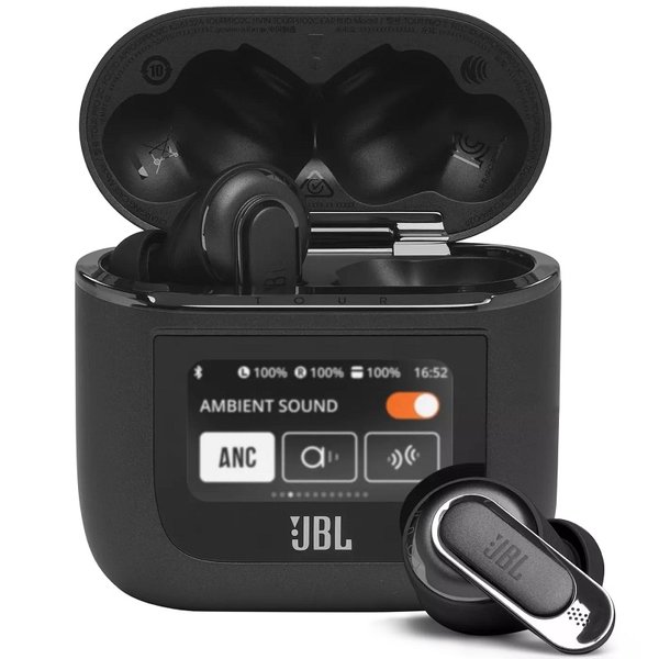 JBL Tour Pro 2 TWS True Wireless Bluetooth Noise-Cancelling In-Ear Earphone With Mic - Black
