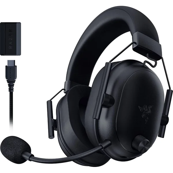 Razer BlackShark V2 HyperSpeed THX Wireless Bluetooth+2.4GHz Over-Ear Gaming Headset with Mic - Black