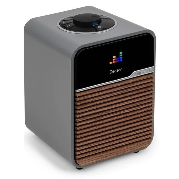Ruark R1S Smart Radio Wireless Bluetooth Desktop Speaker with Alarm Clock & FM Radio - Mid Grey Lacquer Ruark R1S Smart Radio Wireless Bluetooth Desktop Speaker with Alarm Clock & FM Radio - Mid Grey Lacquer