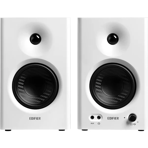 Edifier MR4 Studio Monitoring Wired Desktop Bookshelf Speakers - White