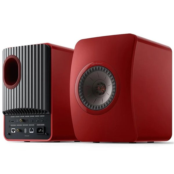 KEF LS50 Wireless II MQA Wireless Bluetooth/WiFi Network Desktop Bookshelf Speakers (with HDMI) - Crimson Red KEF LS50 Wireless II MQA Wireless Bluetooth/WiFi Network Desktop Bookshelf Speakers (with HDMI) - Crimson Red