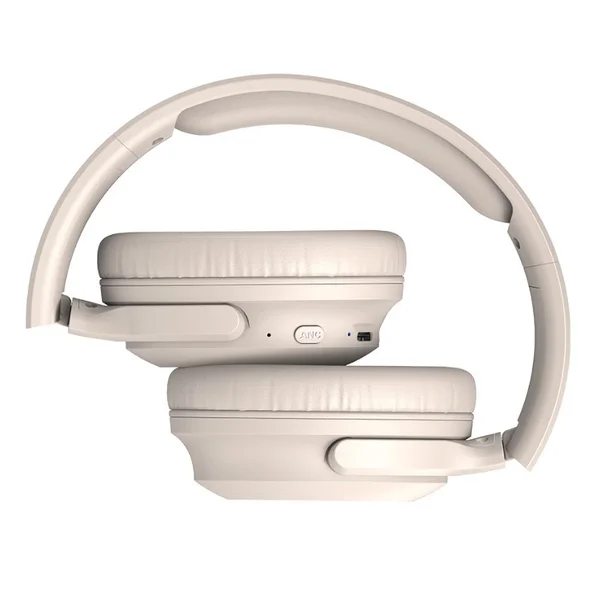 Vinnfier ANC 500 BT Wireless Bluetooth Active Noise-Cancelling Over-Ear Headphone with Mic - Beige