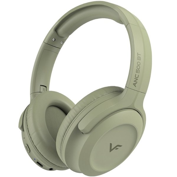 Vinnfier ANC 500 BT Wireless Bluetooth Active Noise-Cancelling Over-Ear Headphone with Mic - Earth Green Vinnfier ANC 500 BT Wireless Bluetooth Active Noise-Cancelling Over-Ear Headphone with Mic - Earth Green