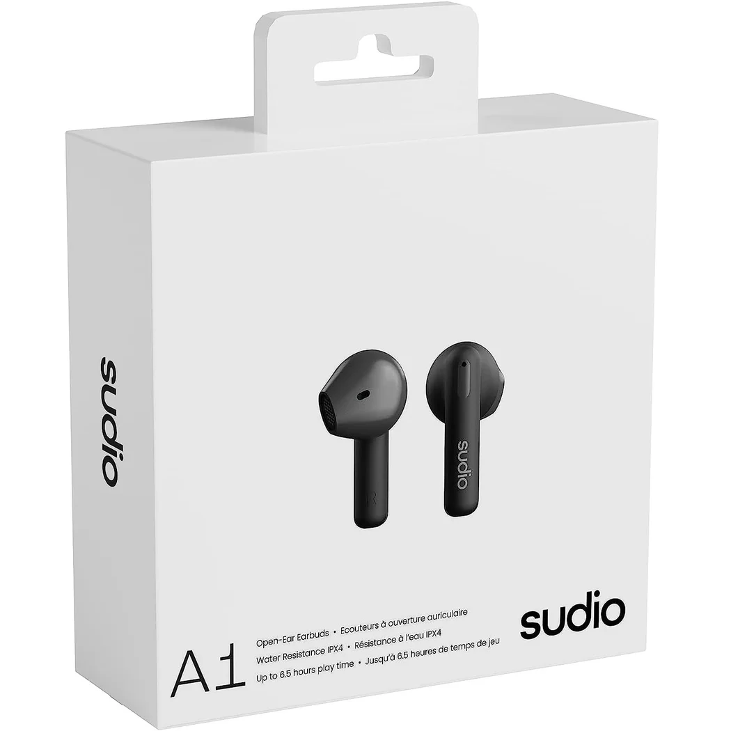 Sudio A1 Wireless Bluetooth On-Ear Earphone with Mic - Black