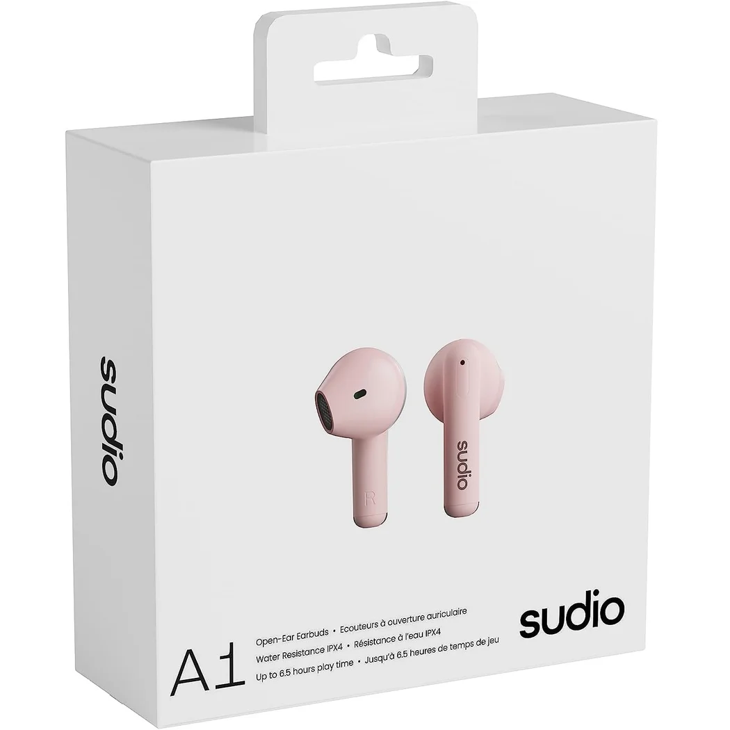 Sudio A1 Wireless Bluetooth On-Ear Earphone with Mic - Pink