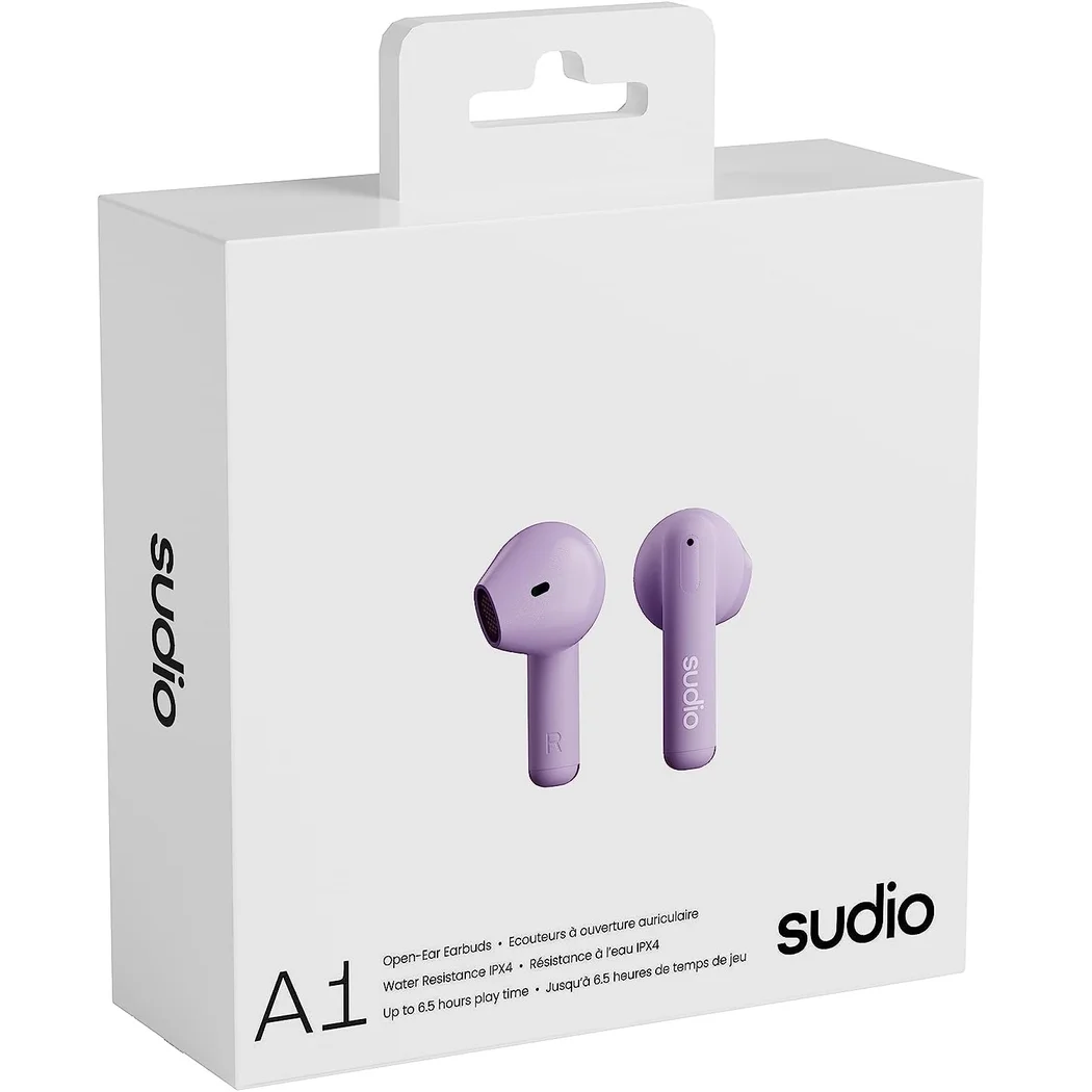 Sudio A1 Wireless Bluetooth On-Ear Earphone with Mic - Purple