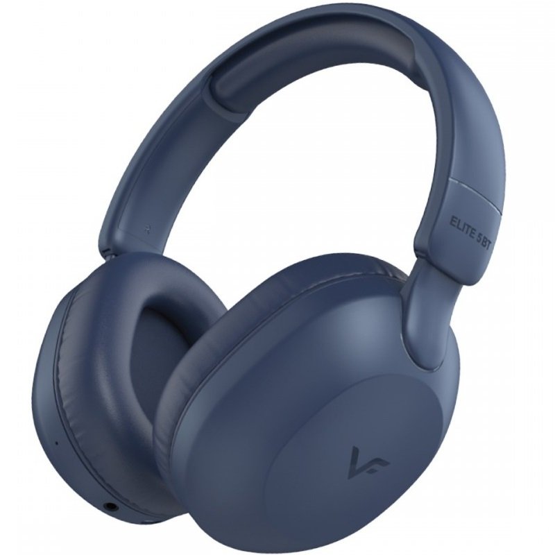 Vinnfier Elite 5 Wireless Bluetooth Over-Ear Headphone with Mic - Dark Blue