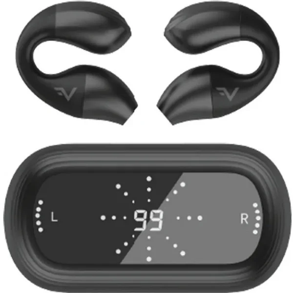 Vinnfier Momento 8 True Wireless Bluetooth Air Conduction Open-Ear Earphone with Mic - Black