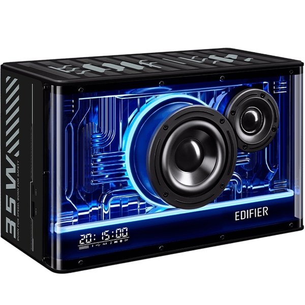 Edifier QD35 Wireless Bluetooth Desktop Speaker with 35W GaN Charger - Black Edifier QD35 Wireless Bluetooth Desktop Speaker with 35W GaN Charger - Black