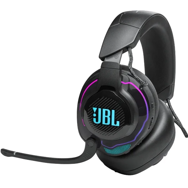 JBL Quantum 910 Wired/Wireless Bluetooth+2.4GHz Multi-Platform Noise-Cancelling Over-Ear Gaming Headset with Mic
