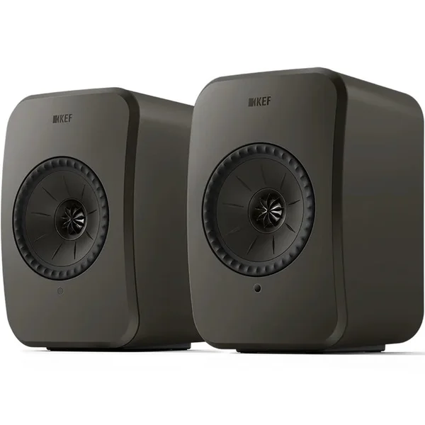 KEF LSX II LT Multi-Room Wireless Bluetooth/WiFi Network Desktop Bookshelf Speakers (with HDMI) - Graphite Grey