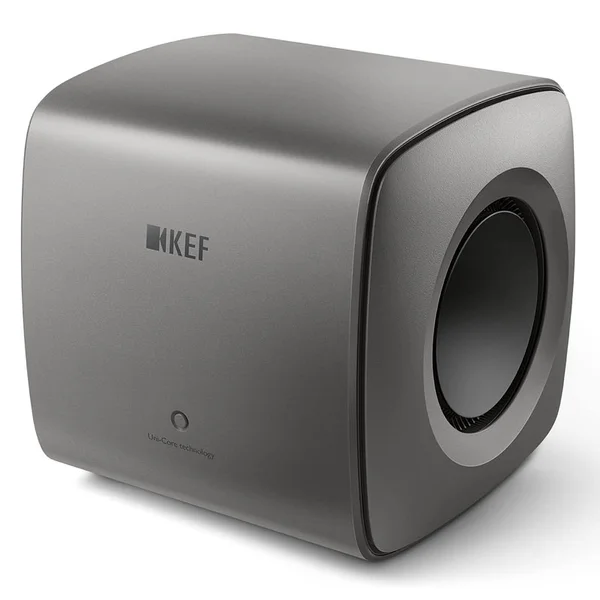 KEF KC62 Dual 6.5-inch (2x6.5”) Powered Subwoofer - Titanium Grey