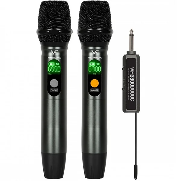 Vinnfier WM3300 DUOUC Professional Wireless Handheld Microphones