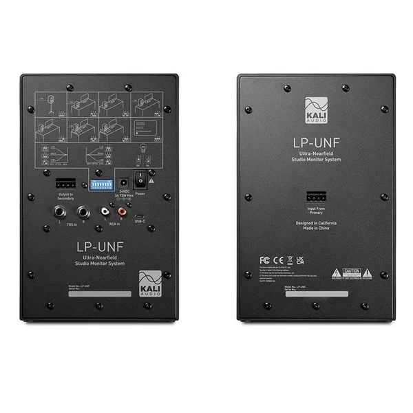 Kali LP-UNF Studio Monitoring Wireless Bluetooth Desktop Bookshelf Speakers - Black